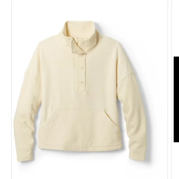 NWT REI Hemp Cotton Fleece Pullover Sweater Medium - Picture 2 of 9